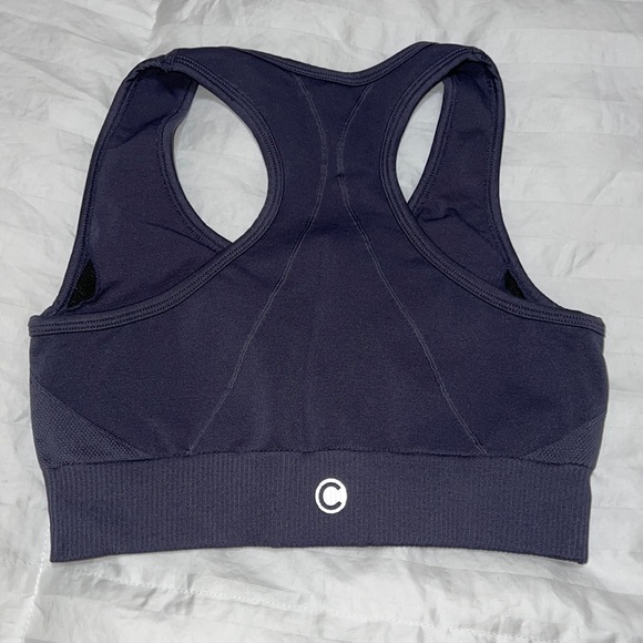 Cameeli Ribbed Athleisure Bra and Leggings in Steel Blue - Picture 7 of 8